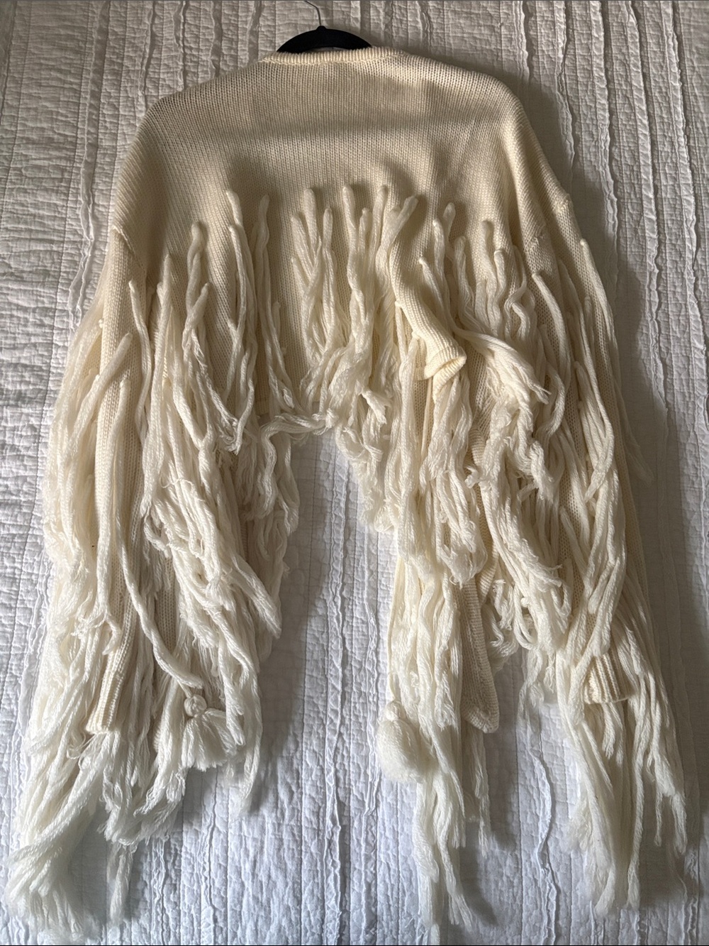 Spell Cream Fringe Open-Front Cardigan - Picture 3 of 3